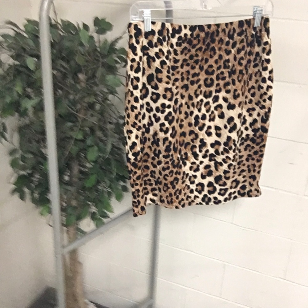 Fashion nova Leopard print Cancel Medimidi skirt 1X